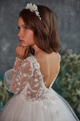 Alessia Gown – Pentelei Couture Long Sleeve Girls Dress
